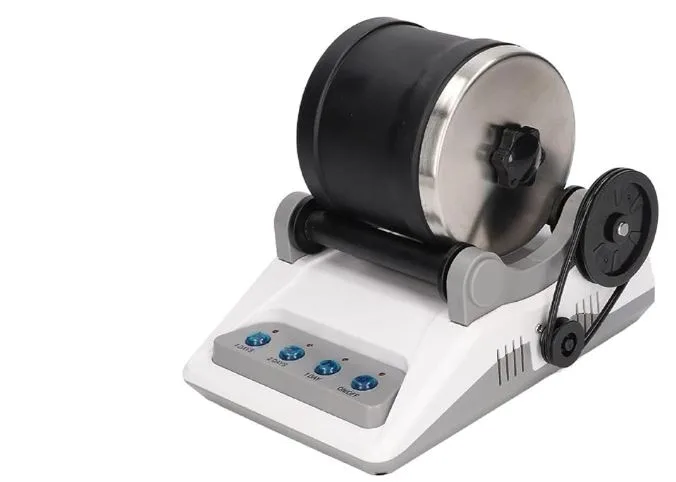 Ásvány és kő csiszoló forgódobos gép - Rock tumbling 