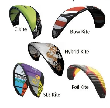 Kite típusok egy képen