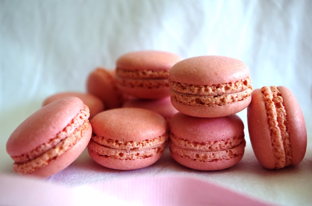 rózsaszín macaron